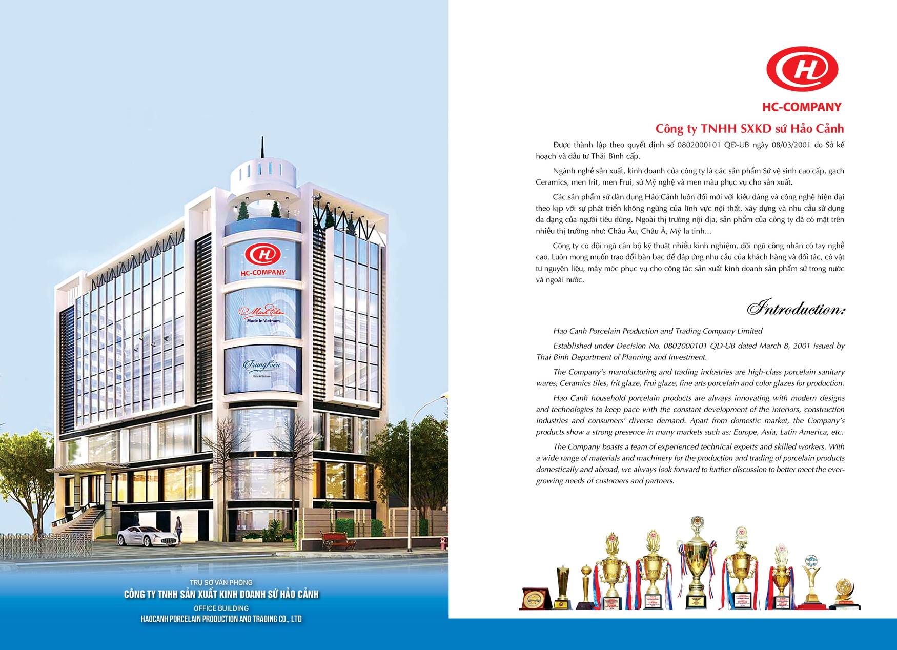 Bảng giá và Catalogue Thiết bị vệ sinh Hảo Cảnh HC mới nhất 2025 /Page 1